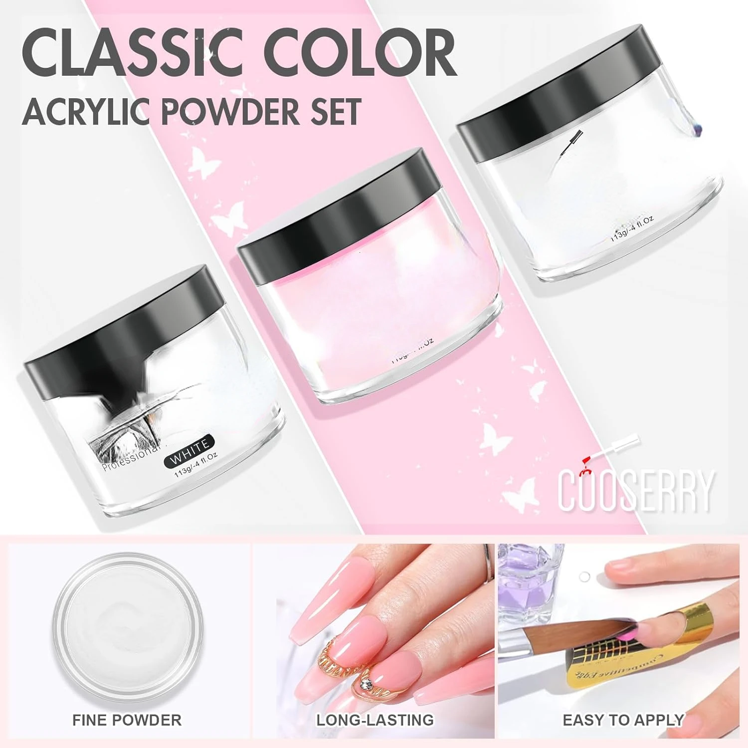 Acrylic Nail Kit for Beginners  with Everything Nail Kit with Drill and U V Light Acrylic Nail Set Acrylic Liquid and Powder Set