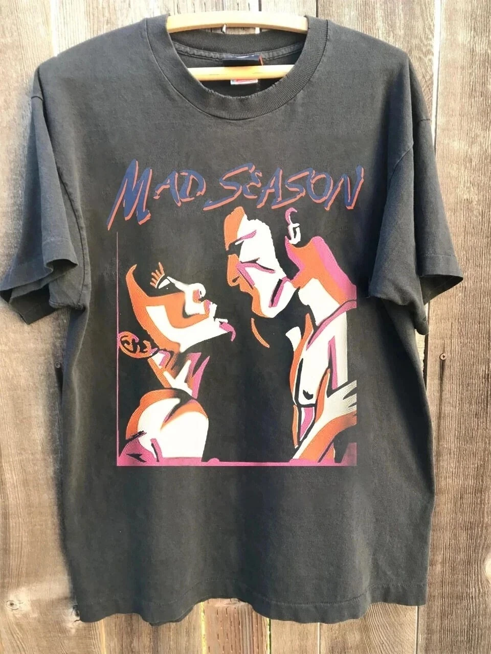 Mad Season Vintage T-Shirt Above Music Rock Charcoal Unisex T-Shirt Harajuku Herrenbekleidung Grafik-T-Shirts