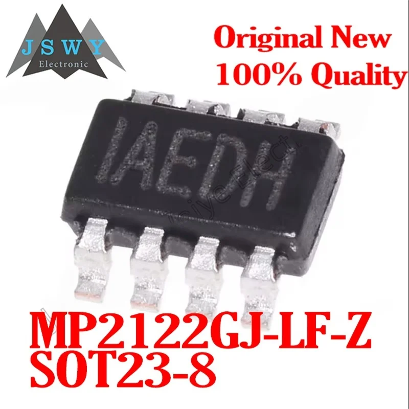(10/50pcs) MP2122GJ-LF-Z MP2122GJ IAEDH SOT23-8 Power Management Chip New Original Spot Delivery Fast Electronic Original