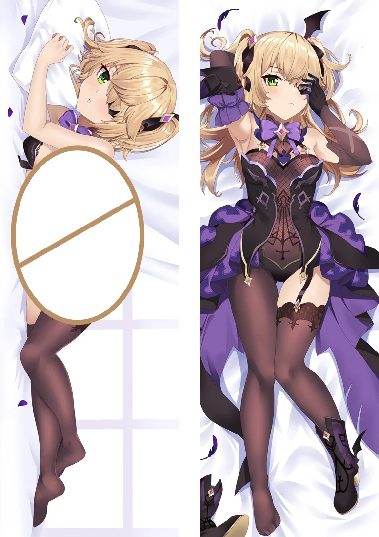 

Genshin Impact Fischl Dakimakura Double Side Printed Pillow Case Male Cushion Cover