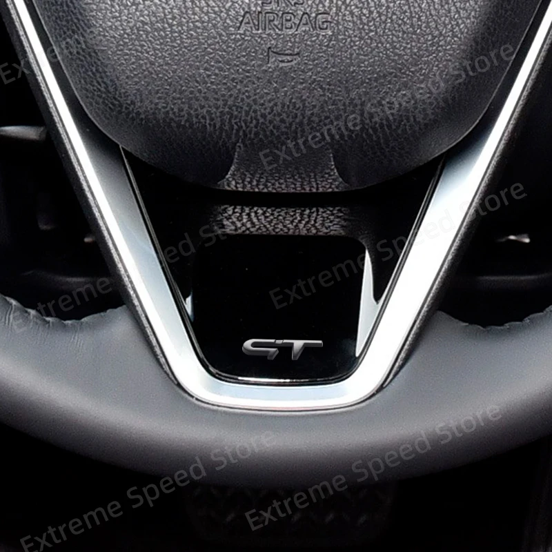 السيارات المعدنية RS GT الرياضة شعار ديكور ل Kadjar Koleka Kangoo Megane Twingo ثلاثية الأبعاد عجلة توجيه سيارة مركز وحدة التحكم الداخلية ملصق #2