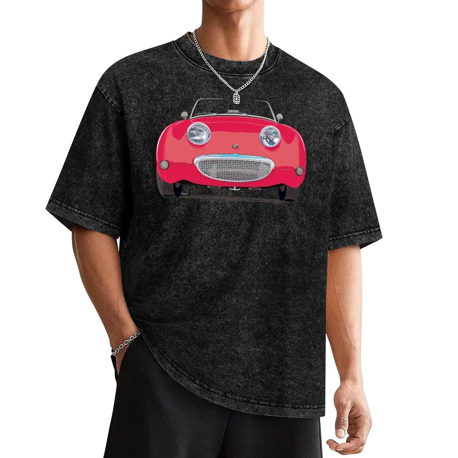 Cherry Red Frogeye/Bugeye – the first little 'Healey' with a big smile! T-Shirt graphics Short sleeve tee mens vintage t shirts