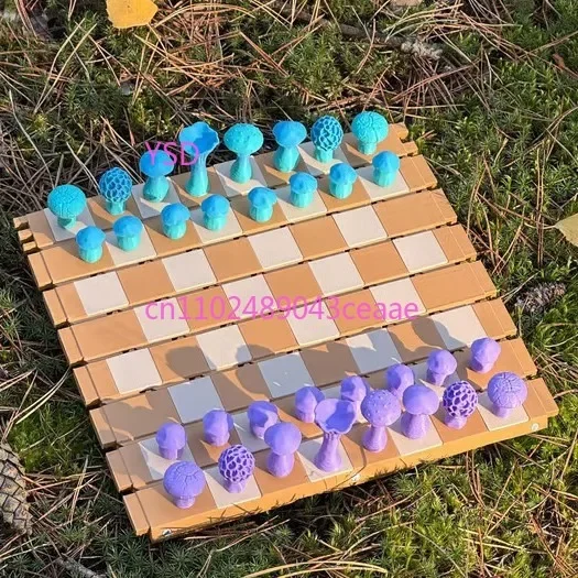 Magnetic Forest Mushrooms Chess