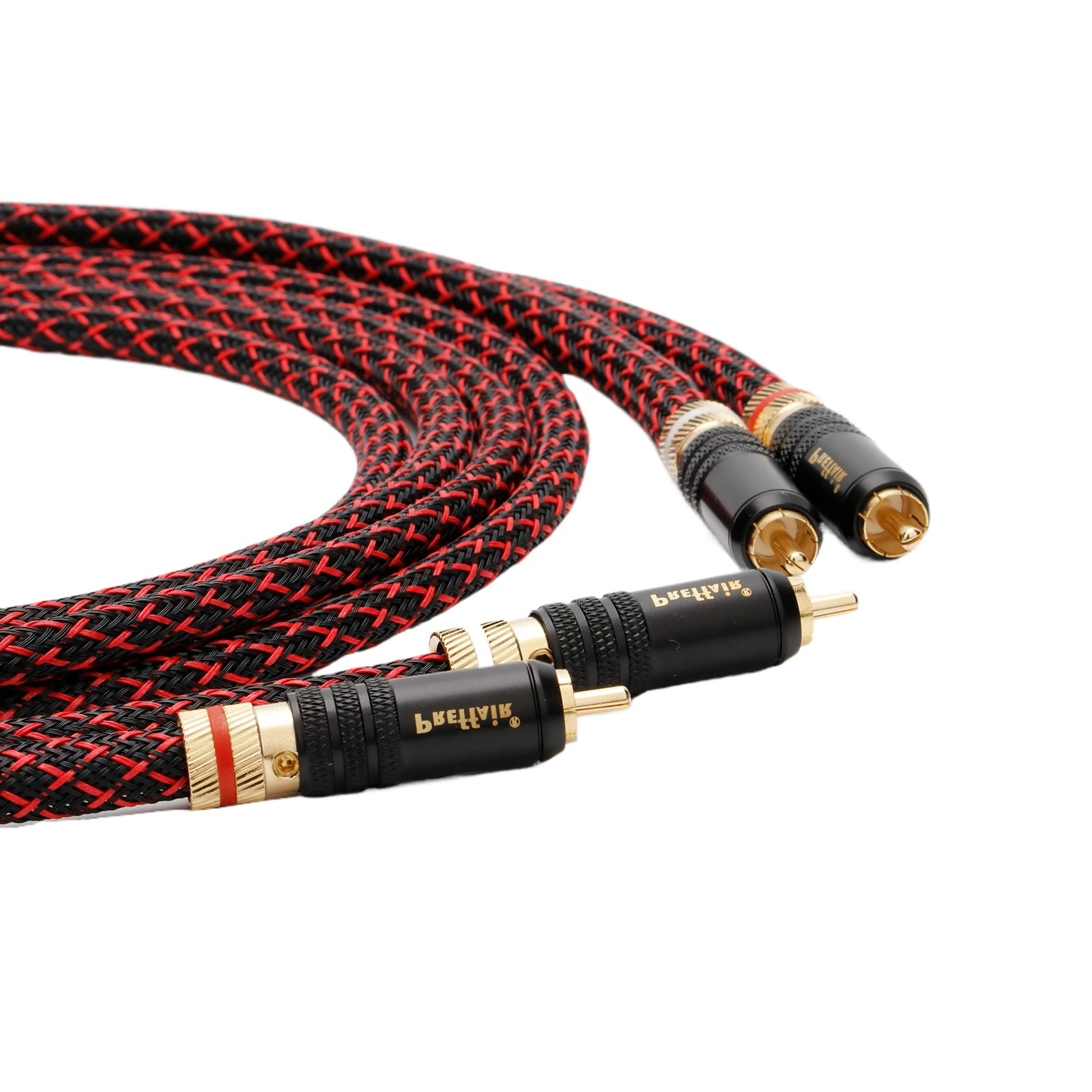 Pair RCA Cable 2RCA to 2RCA Signal cable  Male to Male Audio Cable main core Independent Shielding