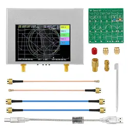 NanoVNA V2 Plus4 wektorowy analizator sieci 50KHz-4GHz 4 Cal TFT krótkofalowy HF VHF UHF 70-90dB z baterią 3200mAh z zestawem demonstracyjnym