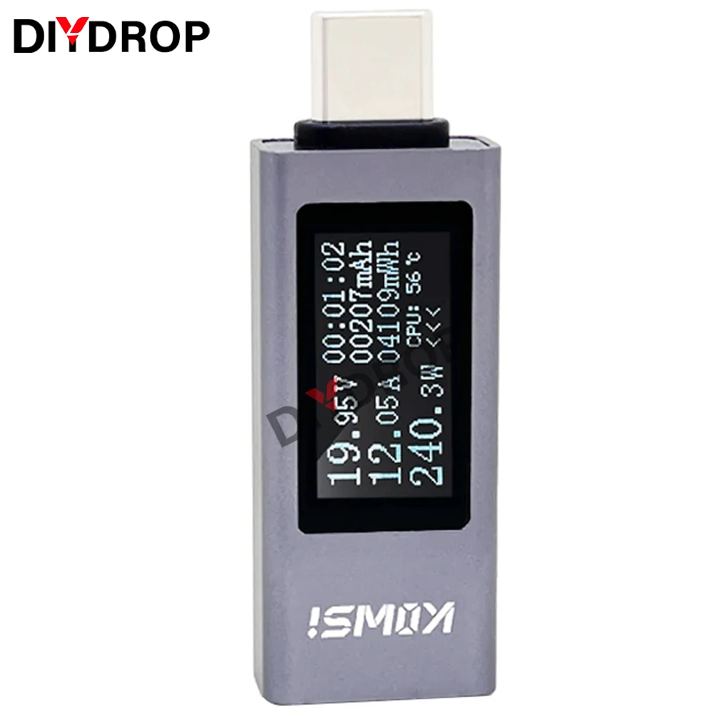 

11 in 1 Type-C Tester Current Voltage Indicator Electric Ammeter 12A Power Meter Charge DC Digital Multimeter Voltmeter Wattmete