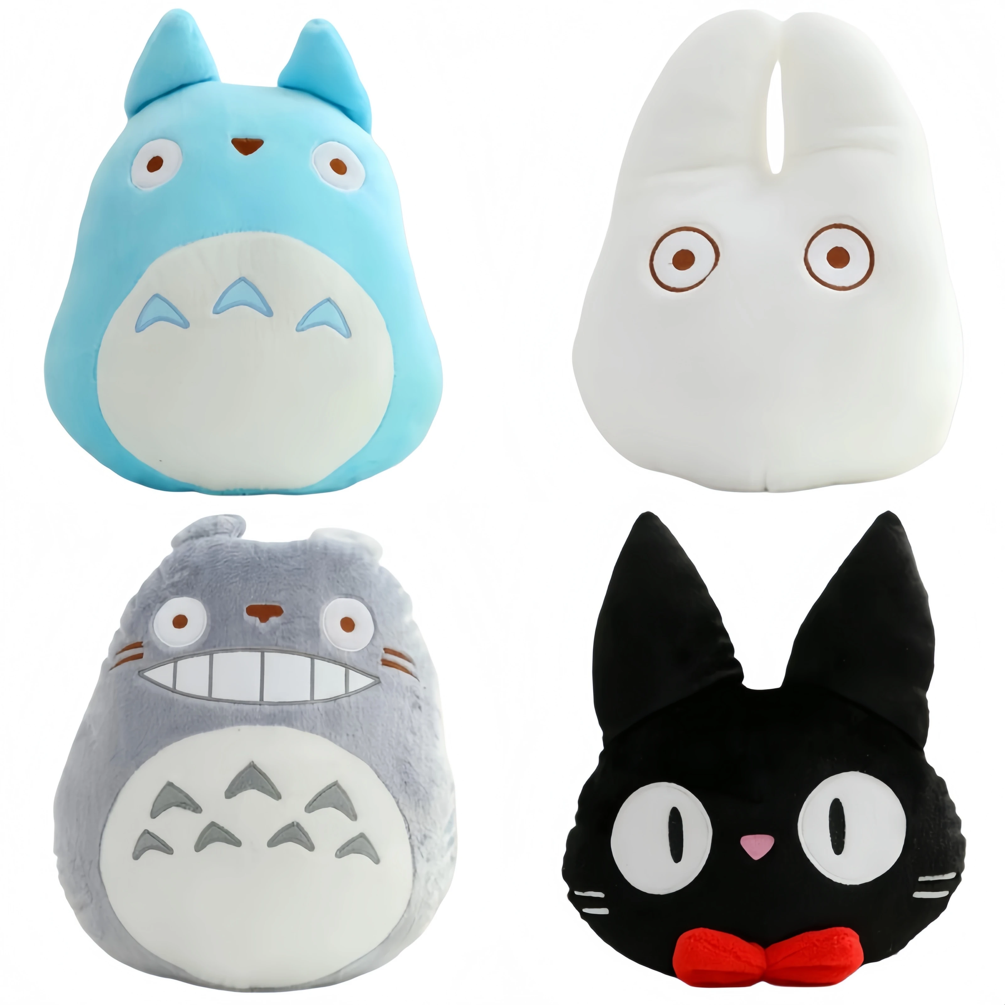 Peluche Kawaii de Mi Vecino Totoro, Figura de Peluche, Muñeco de Totoro, Gato Negro, Cojín Súper Suave, Peluches Adorables, Almohada Decorativa