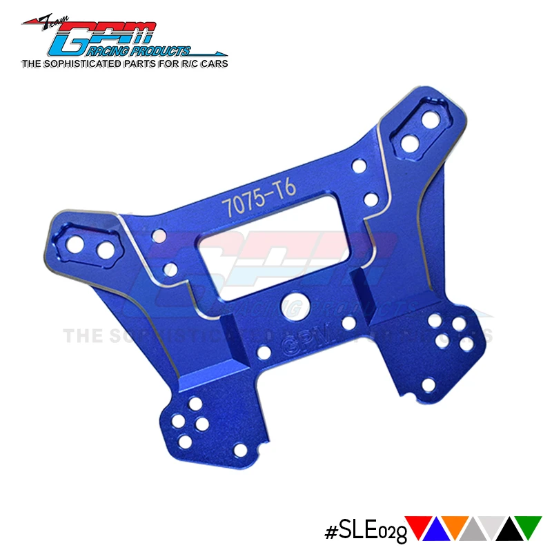 GPM Aluminum 7075-t6 Front Damper Plate for TRAXXAS 1/8 4WD SLEDGE MONSTER TRUCK