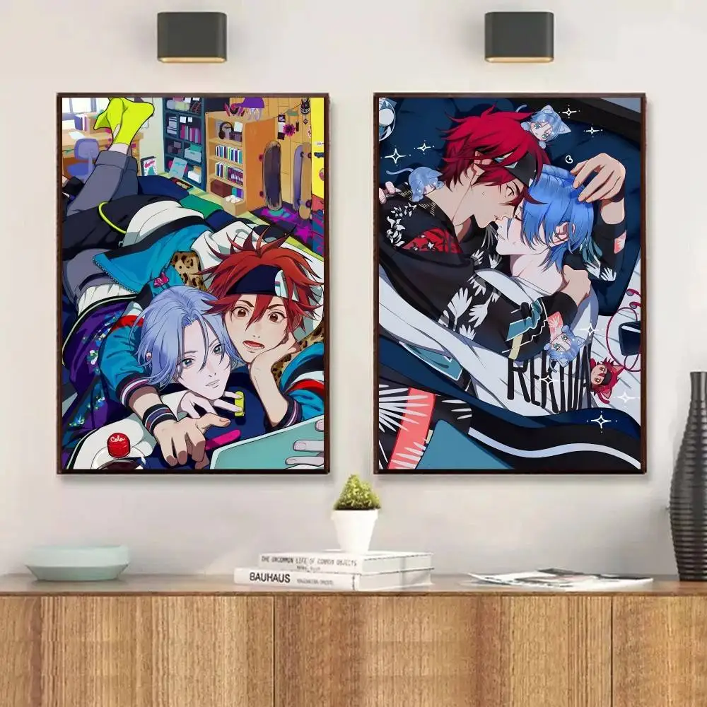 SK8 Anime Poster Arte autoadesiva Adesivo de papel à prova d'água Café Casa Bar Decoração de parede de sala