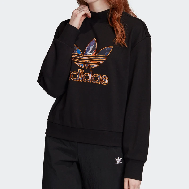 

Оригинальная женская повседневная спортивная модная толстовка Adidas с круглым вырезом FU1759