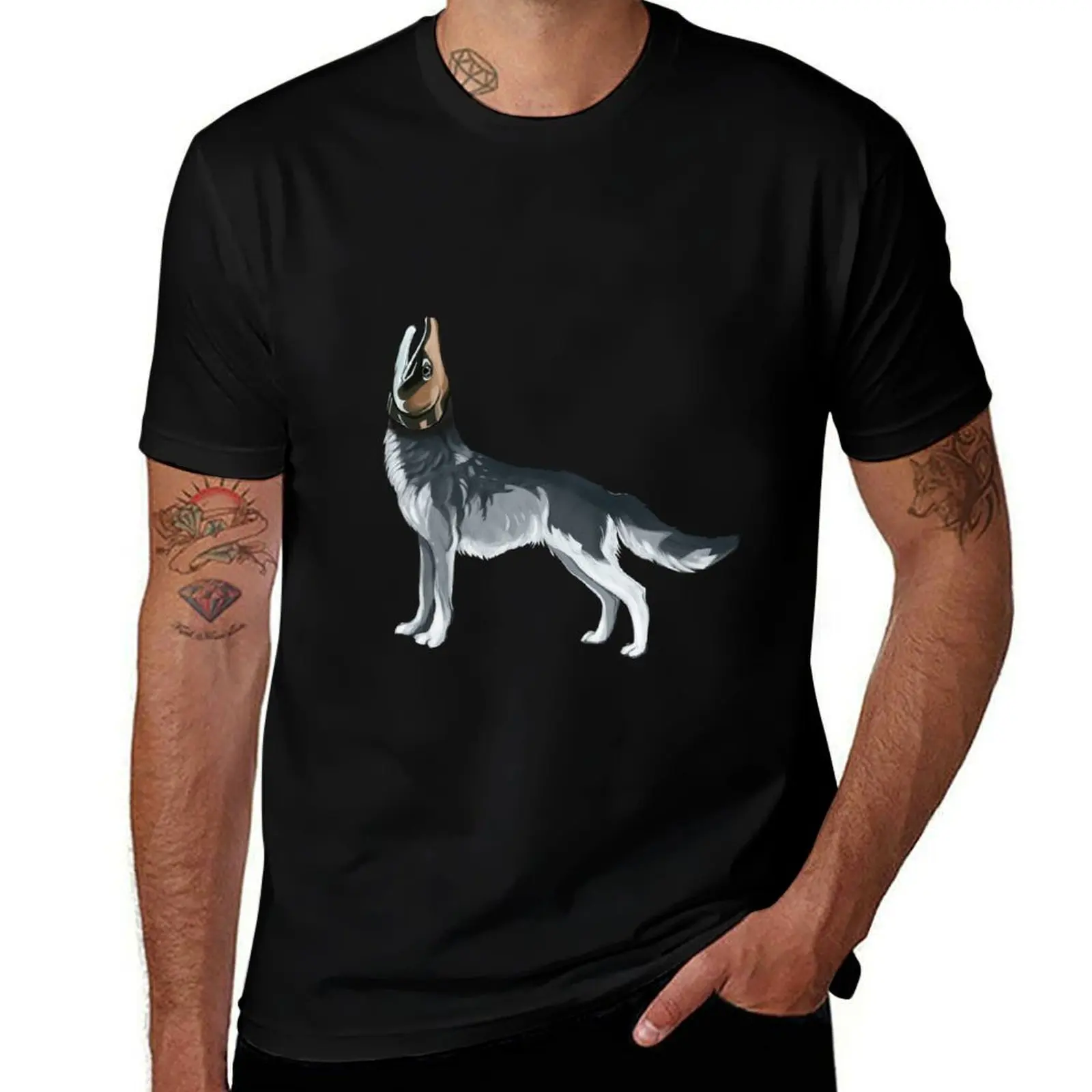 

Sea Wolf T-Shirt Basic Short Sleeve T-Shirt for Men