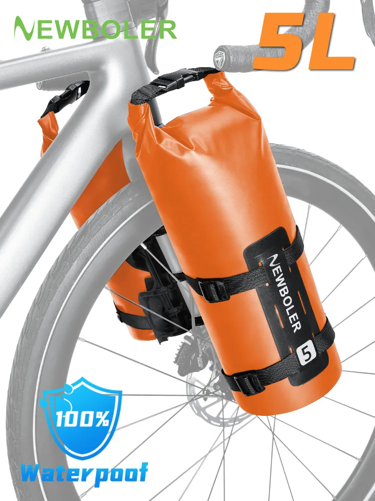 AliExpress NEWBOLER Bicycle Multifunctional Front Fork Bag Outdoor Waterproof Bag 5L Capacity Road Mountain Bike Long-Distance Travel Bag