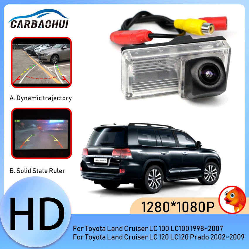 

170° HD 1080P Car Rear View Camera Night Vision Reverse Reversing For Toyota Land Cruiser 120 Prado 2002~2009 LC200 2008~2014