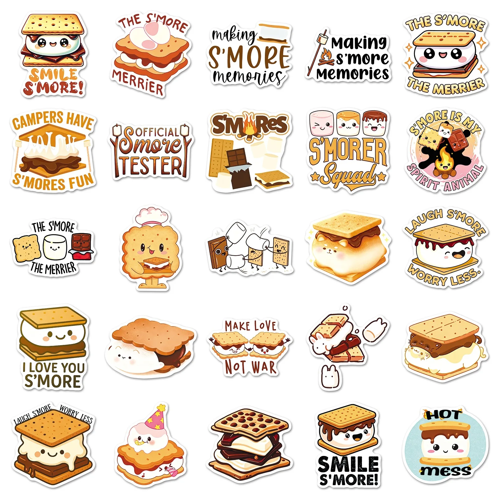 50 autocollants S'mores Graffi - Luggage avis et prix
