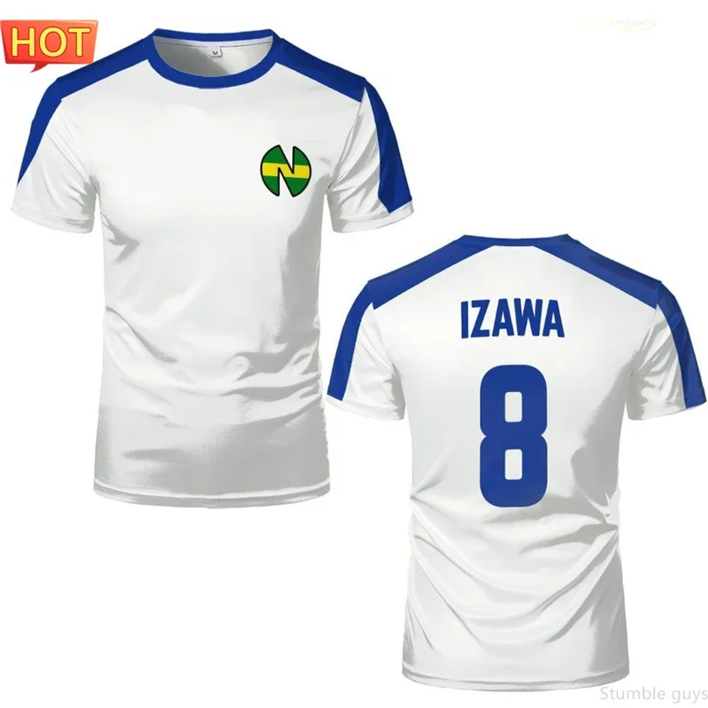 Captain Tsubasa Nankatsu Anime Fußballtrikot Herrenbekleidung Jungen T-Shirt Kinder Cosplay Rollenspiel Freizeitoberteil