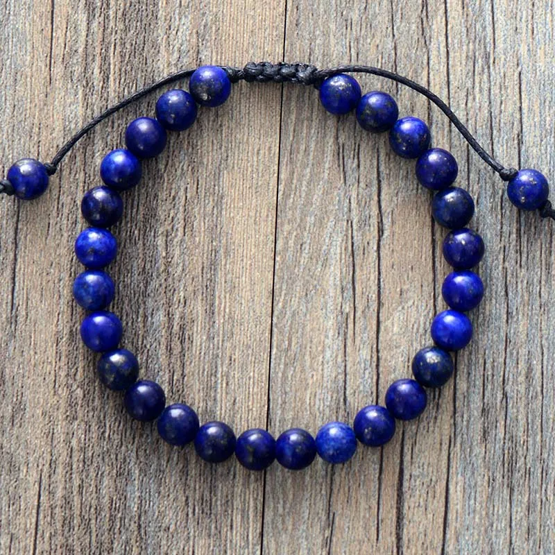 

Европейские и американские простые браслеты из натурального камня ручной работы, браслеты для пар, популярные украшения.