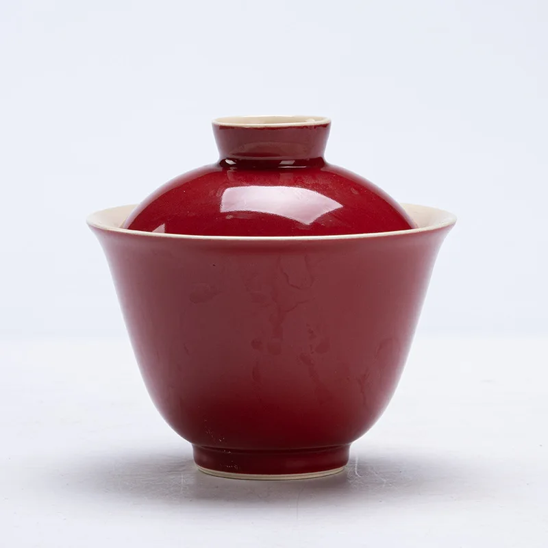 

Langhong No Lid Kung Fu Set Ceramic Handheld Rock Imitation Heat Resistant Household Tea Brewing Bowl