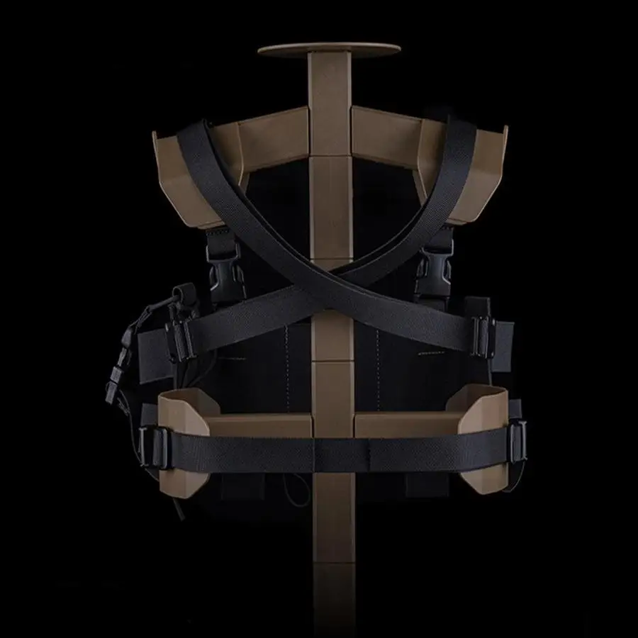 حزام بطن تكتيكي خفيف الوزن ومنخفض الوضوح لركوب الدراجات في الهواء الطلق والمشي لمسافات طويلة والتخييم وحقيبة تخزين محمولة متنوعة #5