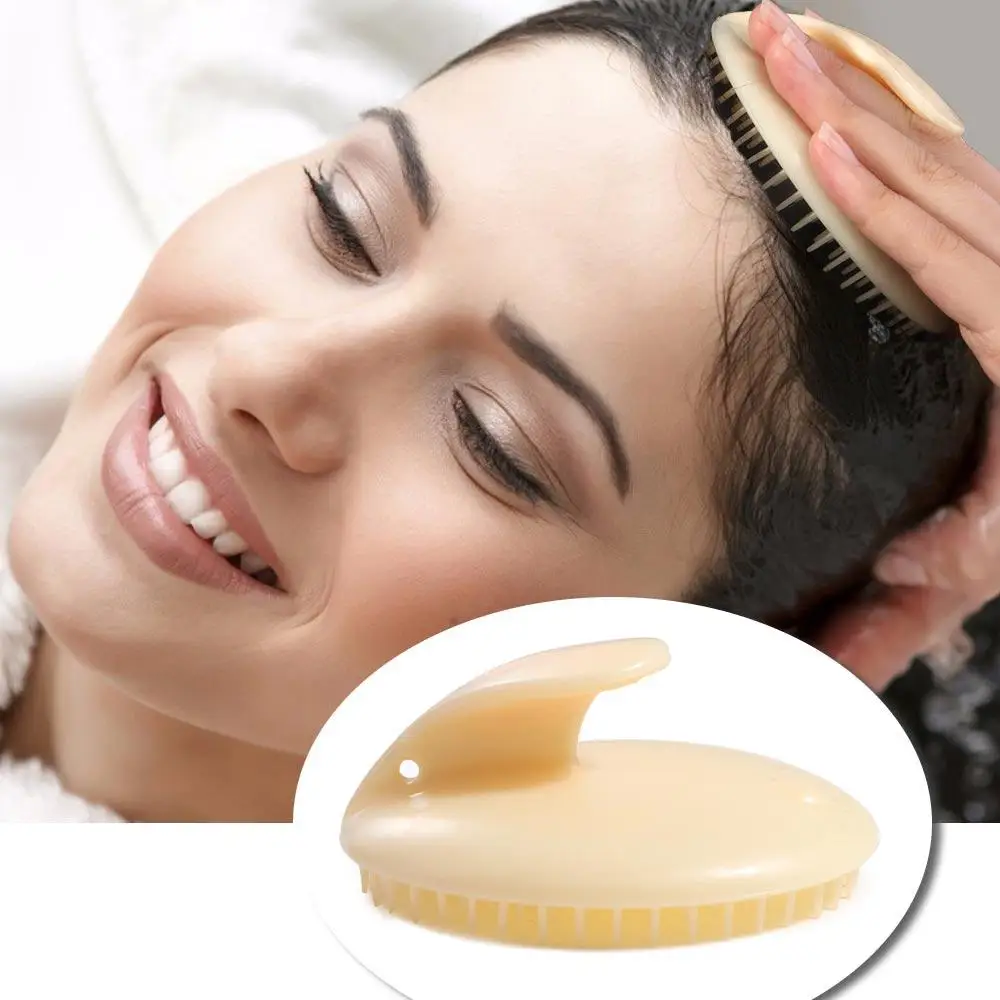 Exfoliate Soft Scalp Massage Brush Remove Dandruff Care for The Scalp Hair Washing Comb Wet and Dry Portable Shower Brush Gifts