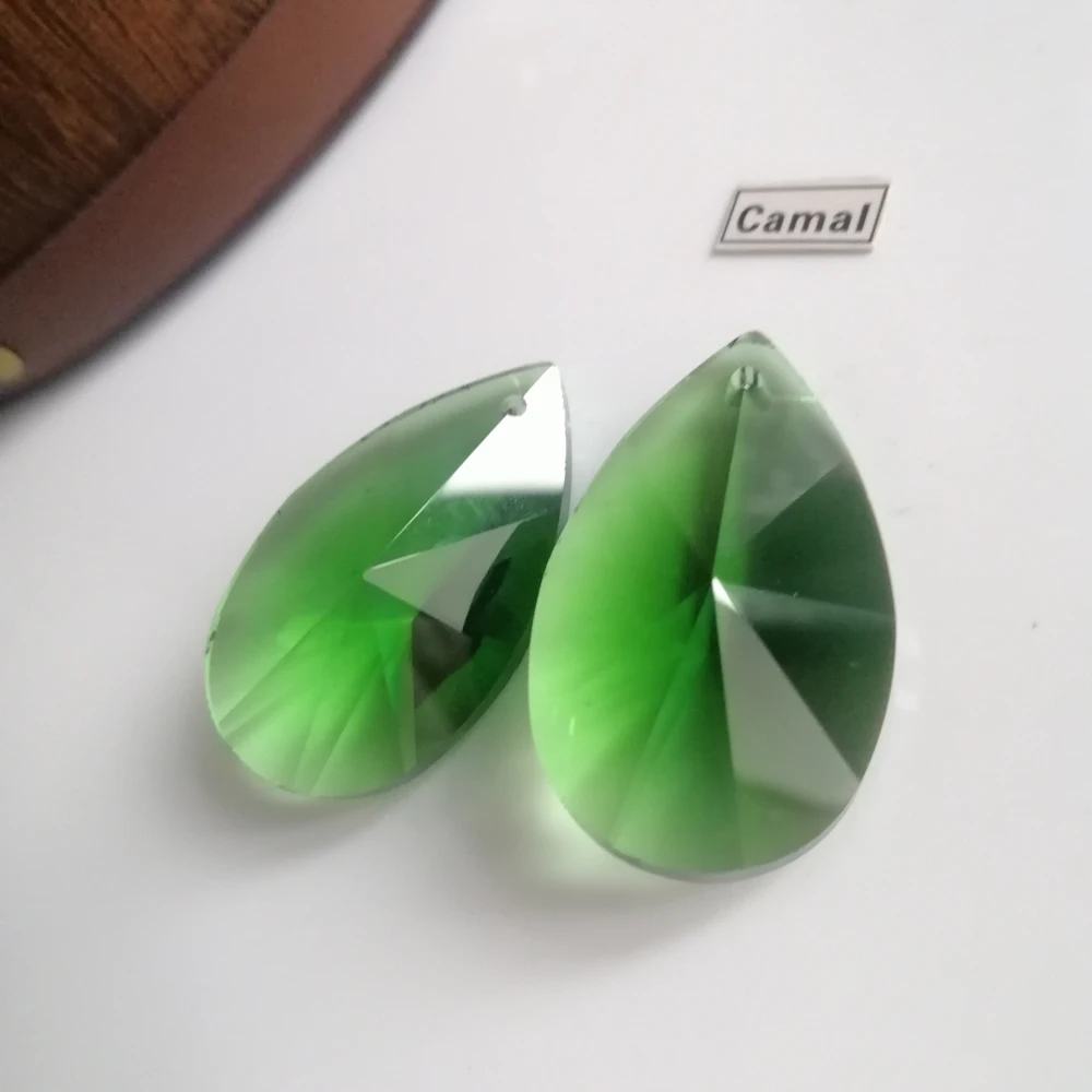 Camal 2 pz 38mm cristallo colorato a forma di pera prisma pendente goccia SunCatcher lampada illuminazione lampadario parte appeso Decor fai da te