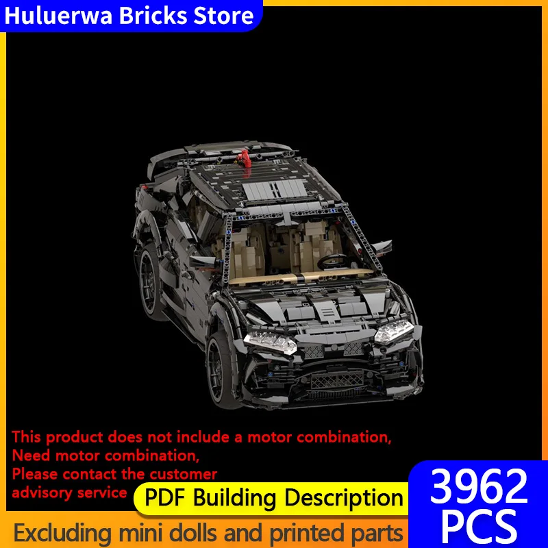 

Модель скоростного гоночного автомобиля MOC, строительные кирпичи Venatus, черная модификация автомобиля, модульная технология, подарки, сборка, детские игрушки, костюм