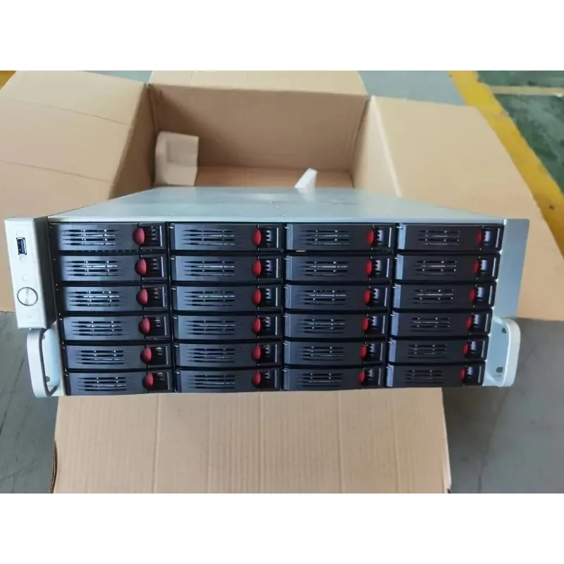 Storage 4U Server Chassis  24-Disk Hot-swappable Hard Disk