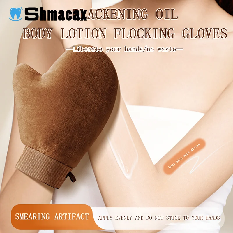 Reusable Body Self-Tanning Glove Cream Lotion Mousse Body Cleaning Glove Double-Sided Prevents Sticky Hands Applicator Self Tan