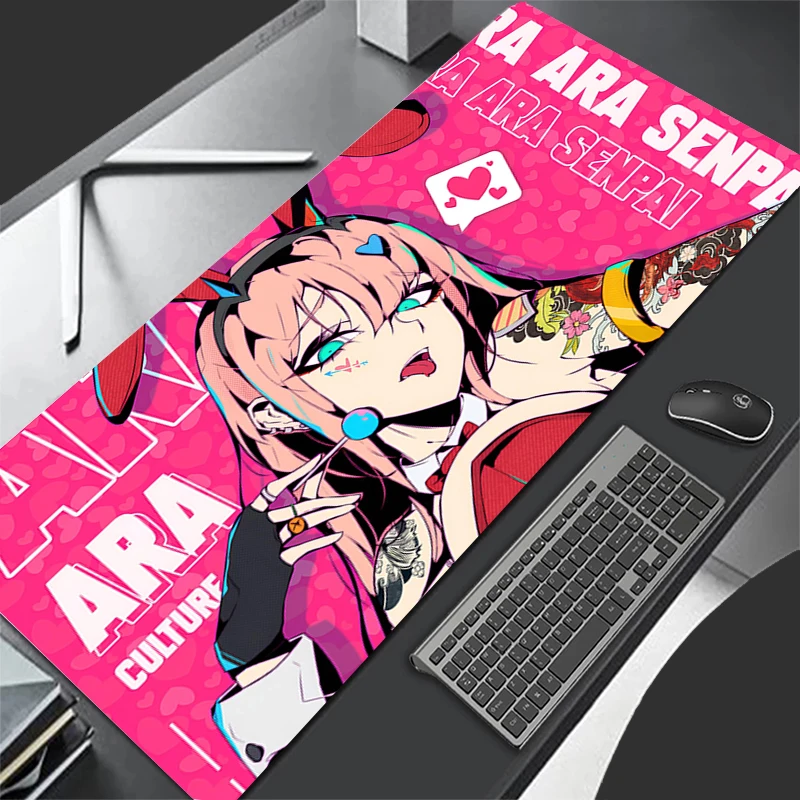Anime sexy girl 100x50 Mouse Pad Gaming Pc Accessories Laptop Computer Speed Mini Pc Gamer Keyboard Desk Mat Big Mousepad Gift