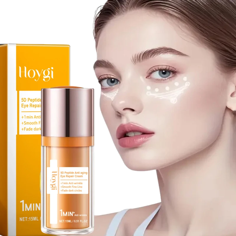 

5D пептидный крем для глаз против морщин, укрепляющий, удаляет темные круги, уменьшает тонкие линии, разглаживающий питательный уход за глазами воронными ногами