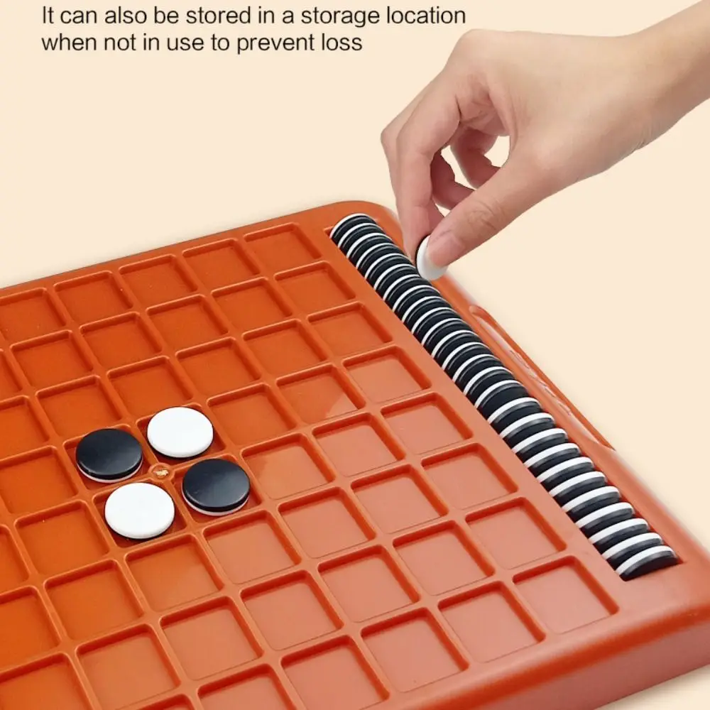 

Tabletop Game Flip Black White Chess Board Parent-Child Interactive Portable Kid Overturn Chess Funny Touch Flip