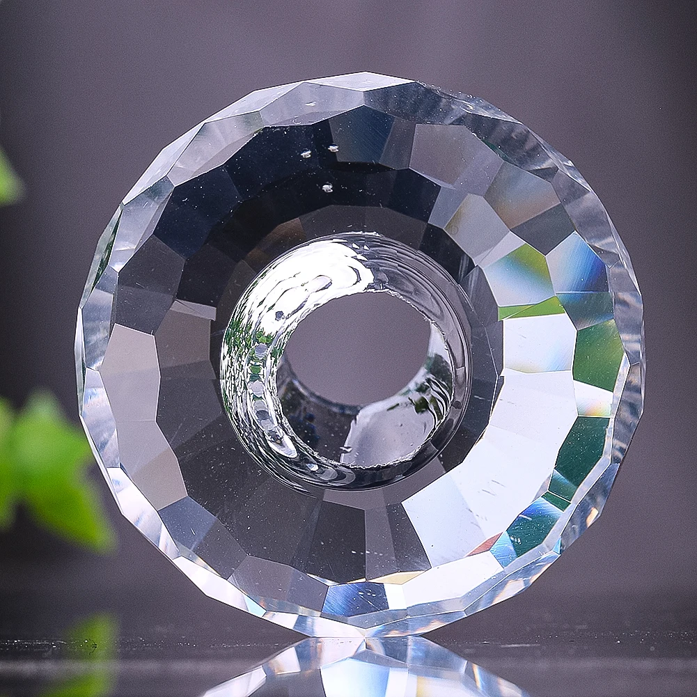 50mm Crystal Glass Faceted Sun Catcher Chandelier Lamp Parts DIY Door Handle Home Decor Paperweight Craft Wedding Centerpiece - view 3