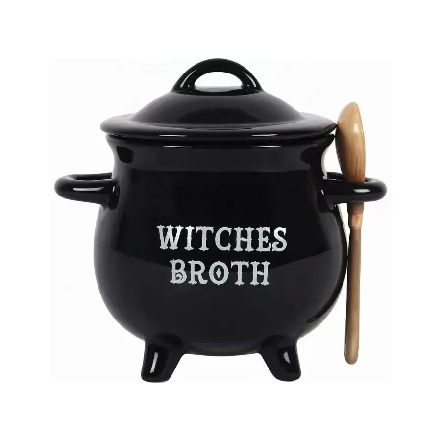 Magic Soup Bowl Crucible Witch Potion Cup Magic Pot Biscuit Pot Magic Witch Sugar Pot