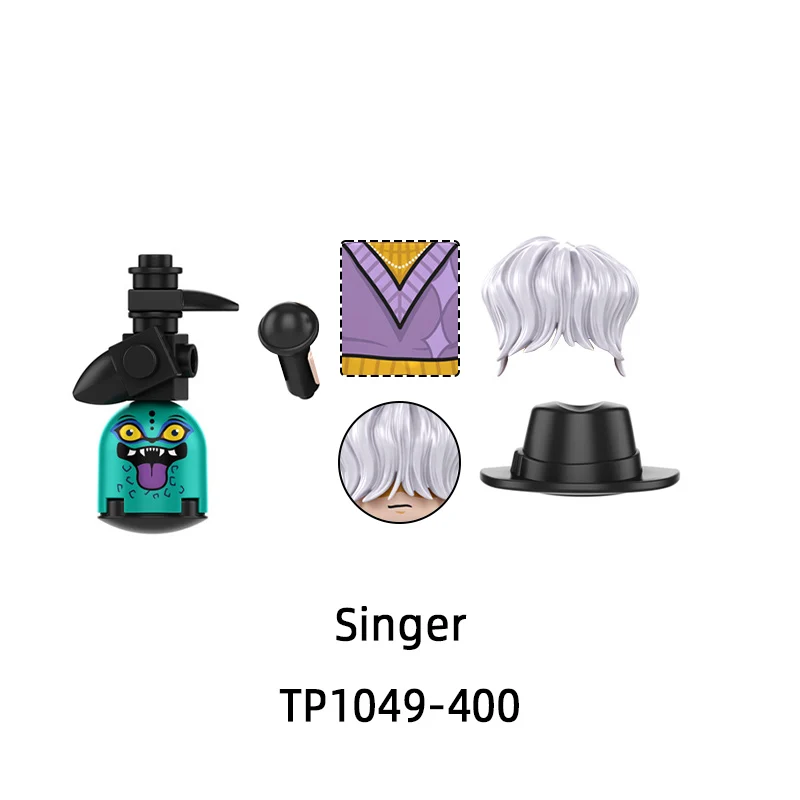 The TP1049 Girl Group Singer Action Figures Model Blocks MOC Bricks Set Gifts Toys