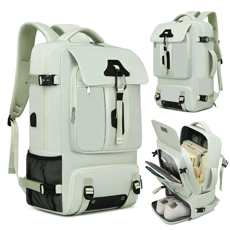 حقيبة ظهر خفيفة الوزن ومتعددة الاستخدامات للتنقل في الأعمال، وحقيبة ظهر للكمبيوتر ذات سعة كبيرة، وحقيبة مدرسية للأولاد والبنات