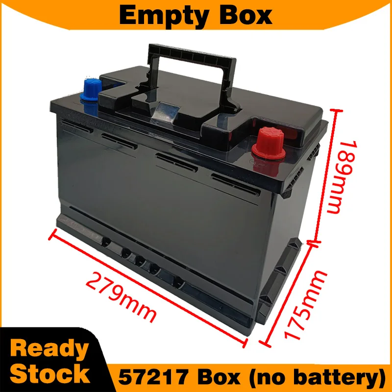 57217 Empty Battery Box with Handle L Type for Car Starter Plastic Empty Box for Lithium Battery Pack Empty Battery Case DIY PR