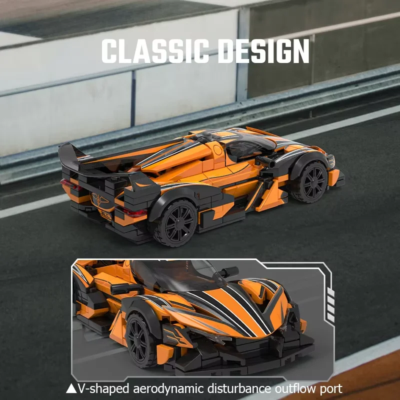 SEMBO BLOCK Berühmtes Rennfahrzeug Bausatz MOC Sportwagen Supercar Modelle Spielzeugauto DIY Geschenk für Feiertage/Geburtstage – Detail 4