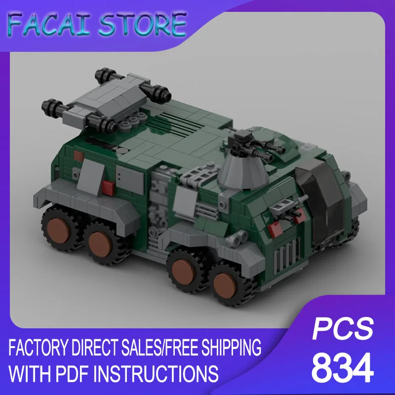 

Star Movie Moc Building Bricks Modular Armoured Transport Death Watch APC Technology Blocks Christmas DIY Toy Construction Gifts
