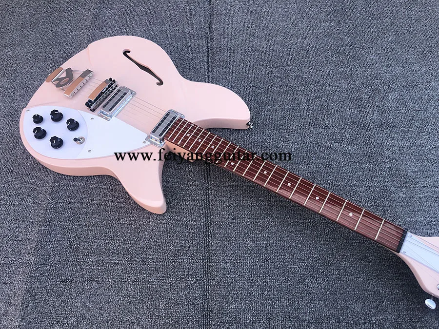 electric guitar，Pink color, high quality guitar，360 6strings, 2-Piece Pickup，Rosewood Fingerboard，free shipping