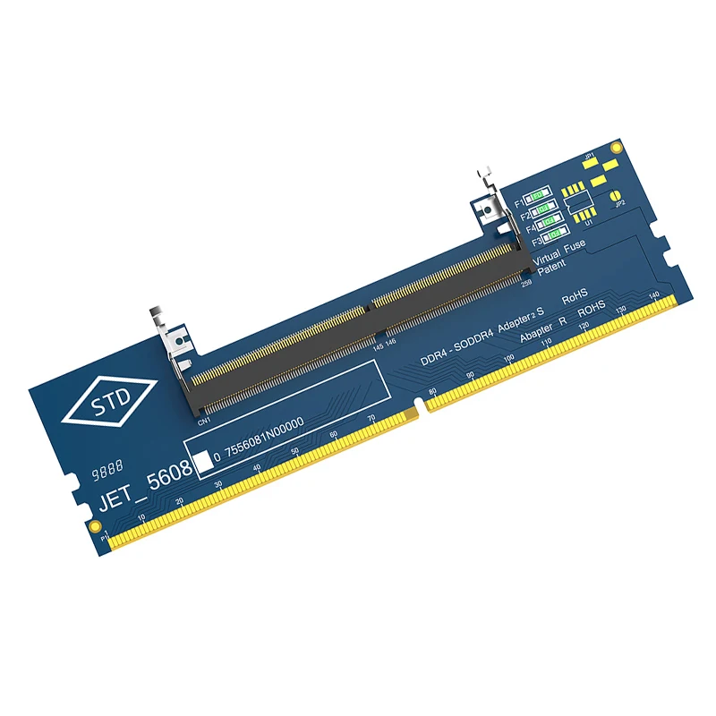 Laptop SO DDR4 Memory Card Tester Notebook DDR4 SODIMM to Desktop DDR4 Adapter Expansion Card Riser Memory Converter for Desktop