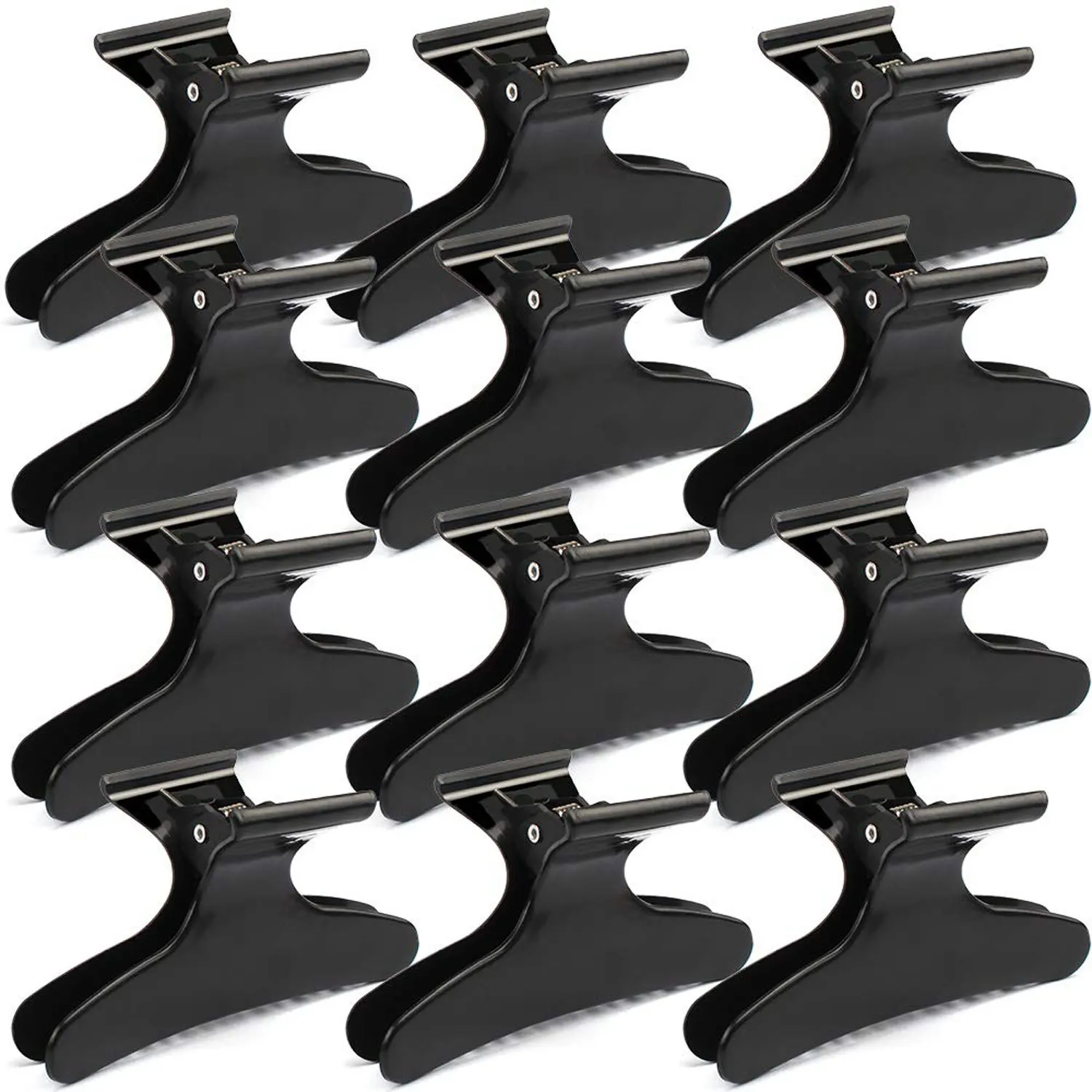 12PCS Haar Zubehör Haar Clips Partition Greifen Clip Bunte Schmetterling Clip Lange Mund Clip Haar Platte Haar Flechten Werkzeuge – Detail 2