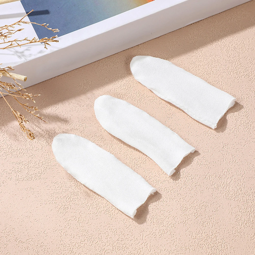 

200Pcs Breathable Cotton Finger Sleeves Cut Resistant Finger Protection Covers for Cooking Gardening Craft Work