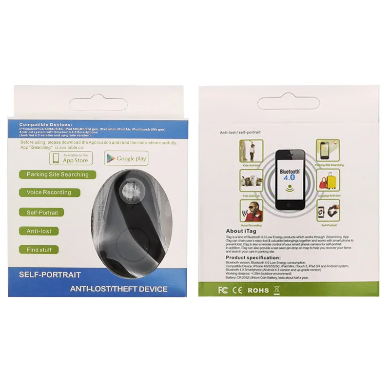 

Smart Bluetooth Tracker Anti-Lost Device for Phones Dual-Way Children Pets Bags Prevent Losing - Wireless Connectivity