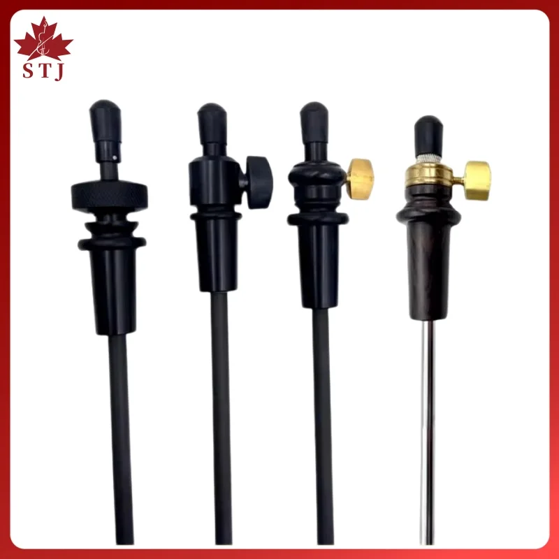 3/4-4/4 Double Bass End Tail Scalable Carbon Fiber Stretch Shrink Freely Ebony Upright Bass Endpin Black Hand Shank Tightening