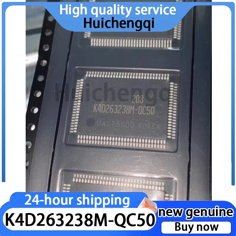 1PCS Original Genuine K4D263238M-QC50 Packaged QFP100 Memory Chip