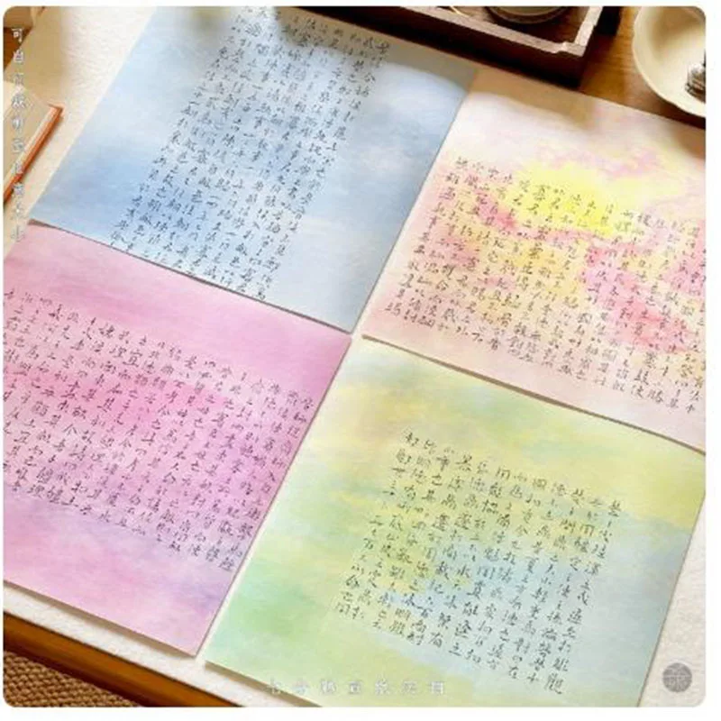 Premium National Exhibition Grade Calligraphy Silk Roll – 32cm x 10m Micro-Spray Printed, Antique Imitation Silk Paper