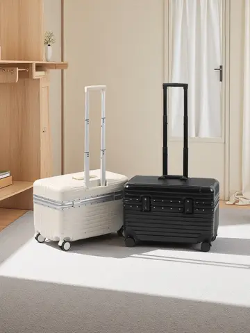 20-इंच एल्युमीनियम मिश्र धातु फ्रेम सूटकेस टीएसए कस्टम्स पासवर्ड लॉक एबीएस+पीसी मटेरियल यूनिवर्सल व्हील ओपन अपर कवर बोर्डिंग केस 10 best sales व्यावसायिक सामान - №8