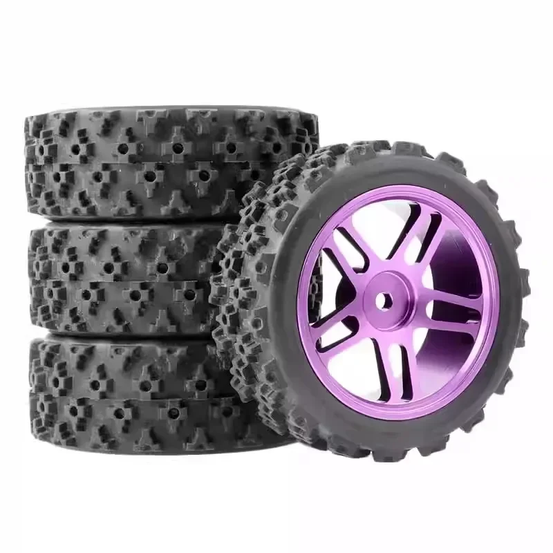 1/10 RC سباق السيارات عجلات رالي الإطارات وعلى الطريق الإطارات 12 مللي متر عرافة ل Tamiya XV01 XV02 TA06 TT01 TT02 PTG2 144001 A959 HPI
