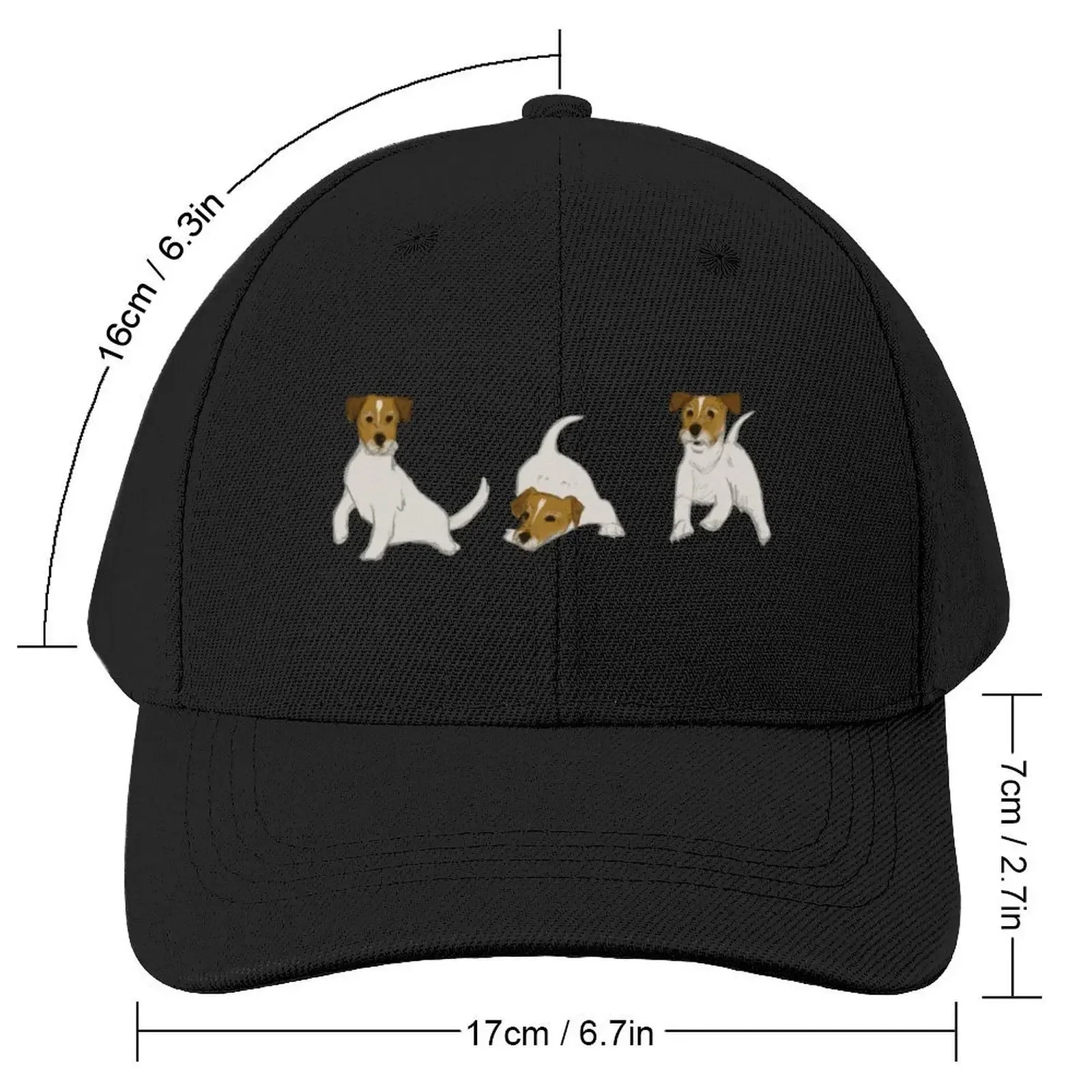 Jack Russell Terrier Pattern Baseball Cap Beach Outing Fishing cap Men's Hats Women's