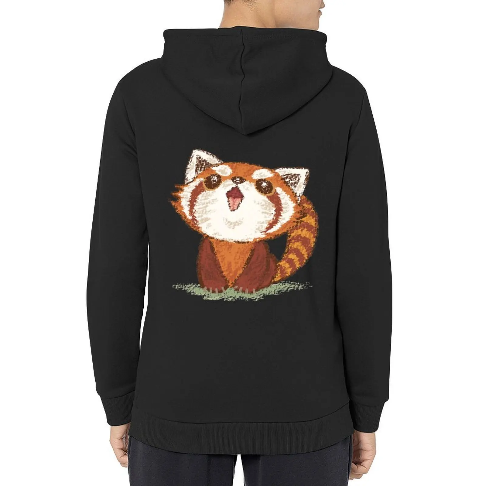 

Red panda happy Hoodie men wear autumn jacket men male clothes mens clothes tracksuit
