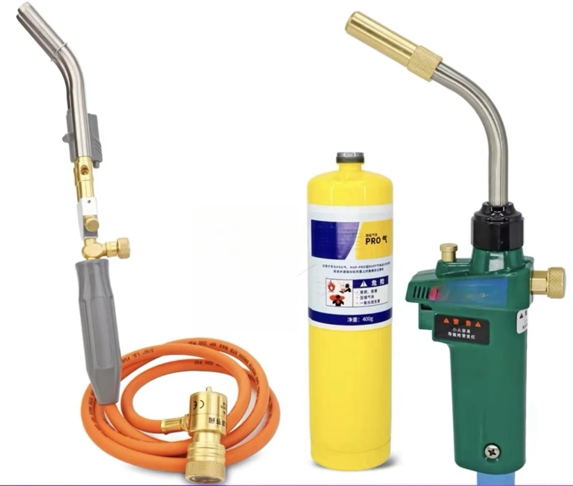 Self Ignition Gas Welding Torch 1.5m Hose Gas Brazing Soldering Burner HVAC/R Hand Torch for BBQ